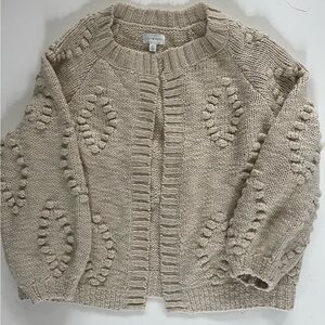 Lucky Brand beige cardigan large